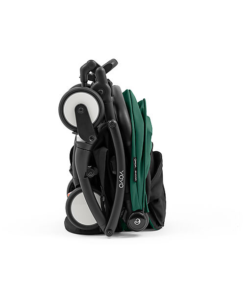 Stokke YOYO5 Stroller Frame - Black -  Seat Pack 6+ - Newborn Pack 0+ - Forest Pushchairs