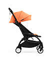 Stokke YOYO5 Stroller Frame - Black -  Seat Pack 6+ - Newborn Pack 0+ - Peach Pushchairs