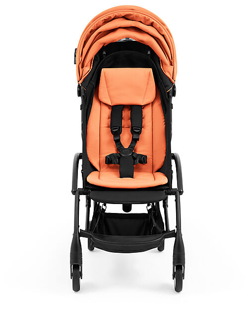 Stokke YOYO5 Stroller Frame - Black -  Seat Pack 6+ - Newborn Pack 0+ - Peach Pushchairs