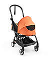 Stokke YOYO5 Stroller Frame - Black -  Seat Pack 6+ - Newborn Pack 0+ - Peach Pushchairs