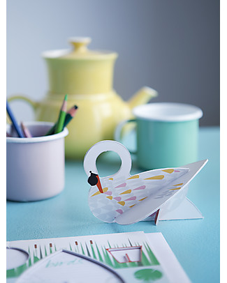 StudioRoof Popout Card Birds Theme - Swan Jay Dove Magpie Paper & Cardboard
