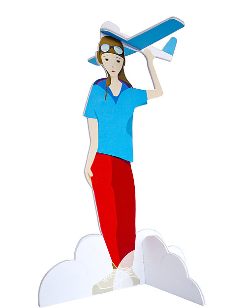 StudioRoof Popout Card Travel Theme - Indian Kayak - Boy with Plane - Moving Holidays Art & Craft Kits