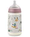 Suavinex A Walk In The Park Baby Bottle 270ml - SX Pro Silicone Nipple - Pink - from 3 Months Baby Bottles