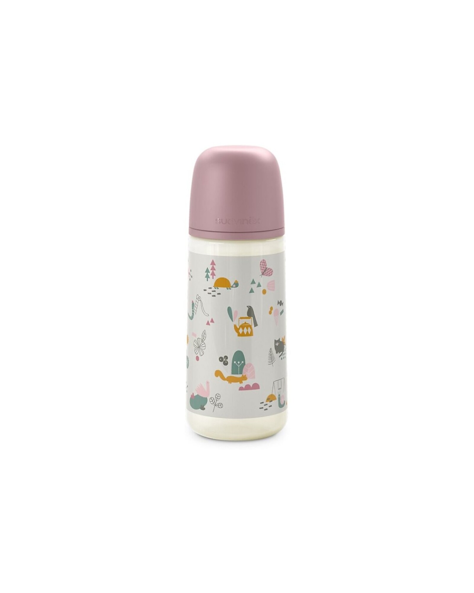 Suavinex A Walk In The Park Baby Bottle 360ml - SX Pro Silicone Nipple -  Pink unisex (bambini)