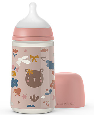 Suavinex Baby Bottle Forest with SX Pro Teat - 270 ml - 6-12 months - Pink Anti-Colic Baby Bottles
