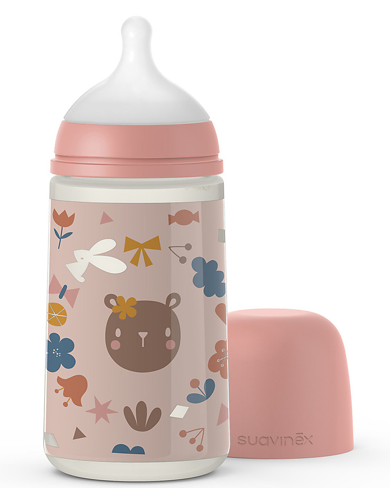 kromme Bestuiver wapenkamer Suavinex Baby Bottle Forest with SX Pro Teat - 270 ml - 6-12 months - Pink  girl