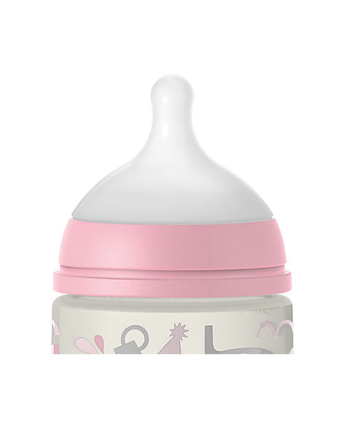 Suavinex Baby Bottle Memories with SX Pro Teat  - 360 ml - High Flow From 6 Months - Pink Baby Bottles
