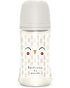 Suavinex Bonhomia Polyamide Baby Bottle - 270 ml - White Owl - 3+ - with Symmetric Teat SX Pro Baby Bottles