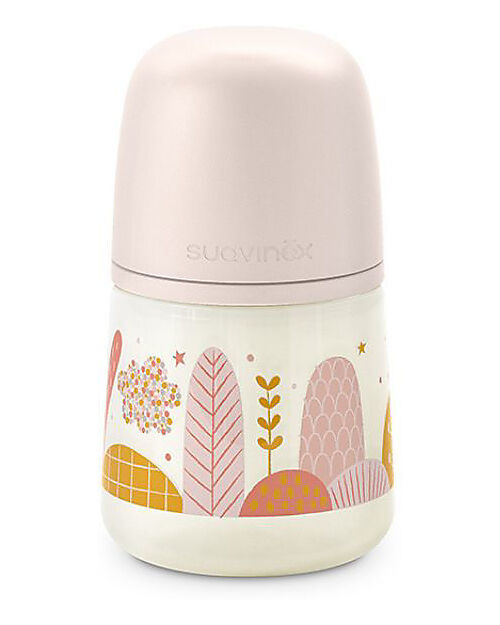 Suavinex Dreams Baby Bottle 150ml - SX Pro Silicone Nipple - Light Pink - from Birth Baby Bottles
