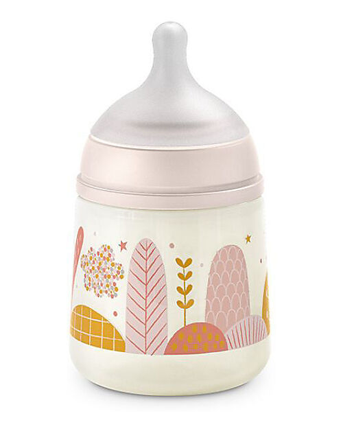 Suavinex Dreams Baby Bottle 150ml - SX Pro Silicone Nipple - Light Pink - from Birth Baby Bottles