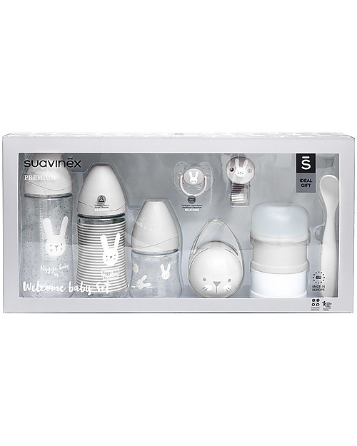 Suavinex Hygge Welcome Baby Set - Includes 3 Baby Bottles + Soother Set Baby Bottles