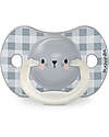 Suavinex Set of 2 Night&Day Pacifiers - Symmetrical SX Pro Silicone Teat - Bear - 0-6 Months Dummies & Soothers