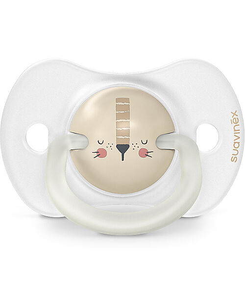 Suavinex Set of 2 Night&Day Pacifiers - Symmetrical SX Pro Silicone Teat - Lion - 6-18 Months Dummies & Soothers