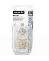 Suavinex Set of 2 Night&Day Pacifiers - Symmetrical SX Pro Silicone Teat - Lion - 6-18 Months Dummies & Soothers