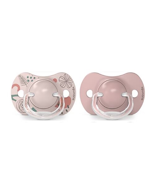 Suavinex Set of 2 Pacifiers - Sx Pro Silicone Nipple - Pink - From 6 to 18 Months Dummies & Soothers