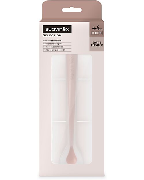 Suavinex Silicone Spoon Colour Essence - Nude - from 4 months Cutlery