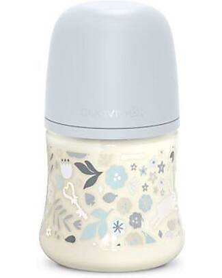 Suavinex Wonderland Feeding Bottle – Light Blue – 150ml - Slow Flow Baby Bottles