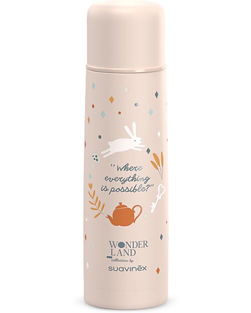 Suavinex Wonderland Stainless Steel Thermos - Pink - 500 ml Thermos Bottles