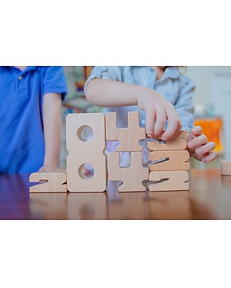 SumBlox Wooden Numerals Blocks for Maths Visual Learning- Home Set 43 Blocks + Activity Card STEM toys