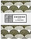 Swedish Linens Crib Fitted sheet - Rainbows Olive green 140x70cm Bed Sheets and Pillow Cases