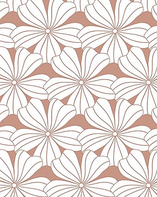 Swedish Linens Pillowcase - Flowers - Terracotta Pink - 25x20 cm - Organic Cotton Pillows