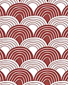Swedish Linens Pillowcase - Rainbow - Burgundy - 25x20 cm - Organic Cotton Bed Sheets and Pillow Cases