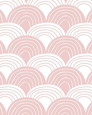 Swedish Linens Pillowcase - Rainbow - Nudy Pink - 25x20 cm - Organic Cotton Pillows