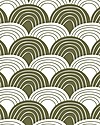 Swedish Linens Pillowcase - Rainbow - Olive Green - 25x20 cm - Organic Cotton Bed Sheets and Pillow Cases
