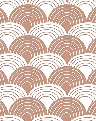 Swedish Linens Pillowcase - Rainbow - Terracotta Pink - 25x20 cm - Organic Cotton Pillows
