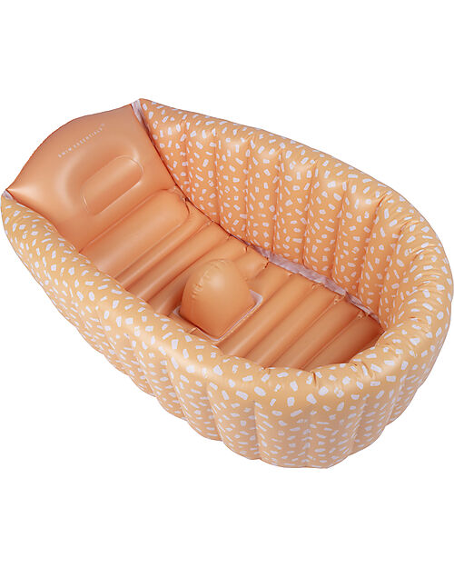 Swim Essentials Baby Bathtub - Red and White Polka Dots - Diameter 80cm - PVC Inflatable Pools