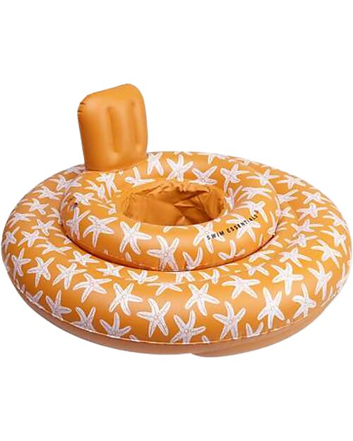 Swim Essentials Baby Float - Orange Sea Star - 0-1 Year - PVC Beach Toys