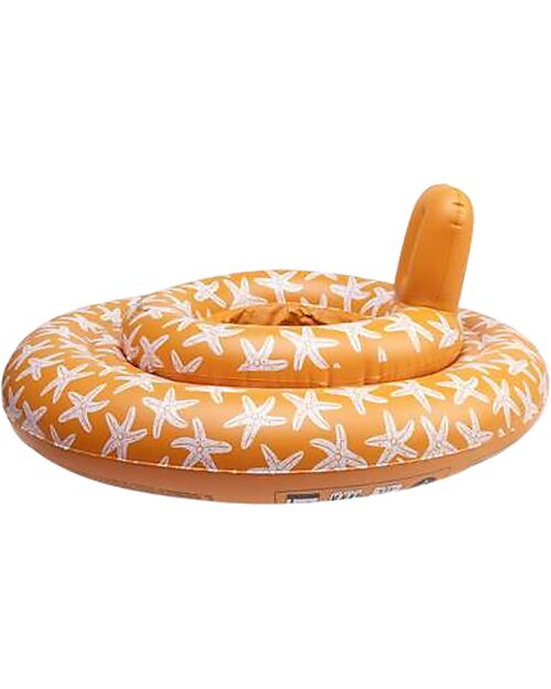 Swim Essentials Baby Float - Orange Sea Star - 0-1 Year - PVC Beach Toys