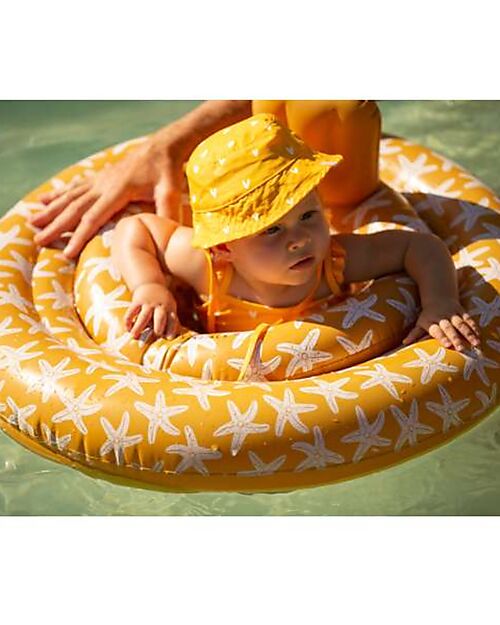 Swim Essentials Baby Float - Orange Sea Star - 0-1 Year - PVC Beach Toys