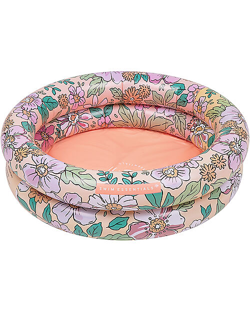 Swim Essentials Baby Swimming Pool - Rose Blossom Print - Diameter 60cm - PVC Inflatable Pools