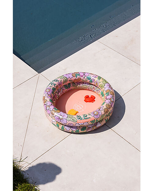 Swim Essentials Baby Swimming Pool - Rose Blossom Print - Diameter 60cm - PVC Inflatable Pools