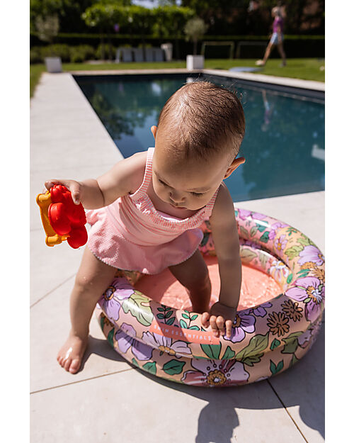 Swim Essentials Baby Swimming Pool - Rose Blossom Print - Diameter 60cm - PVC Inflatable Pools