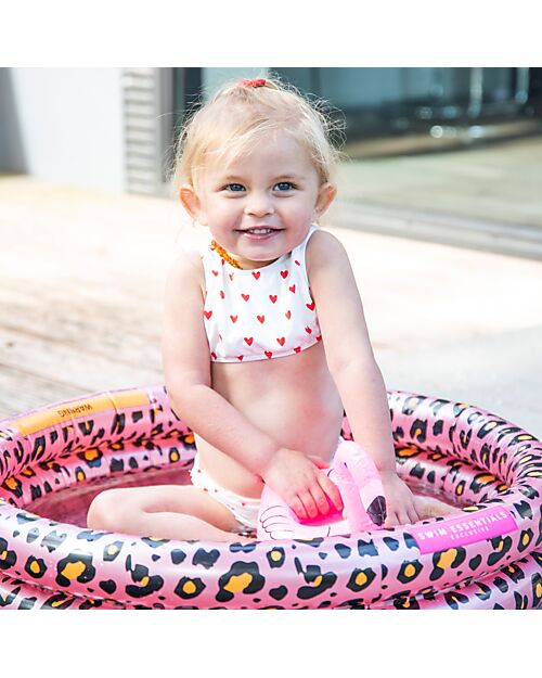 Swim Essentials Baby Swimming Pool - Rose Gold Leopard Print - Diameter 60cm - PVC Inflatable Pools