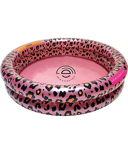 Swim Essentials Baby Swimming Pool - Rose Gold Leopard Print - Diameter 60cm - PVC Inflatable Pools