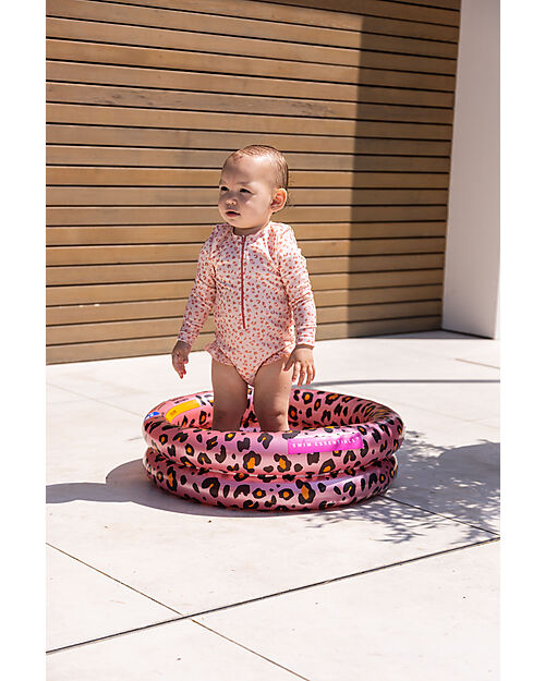 Swim Essentials Baby Swimming Pool - Rose Gold Leopard Print - Diameter 60cm - PVC Inflatable Pools