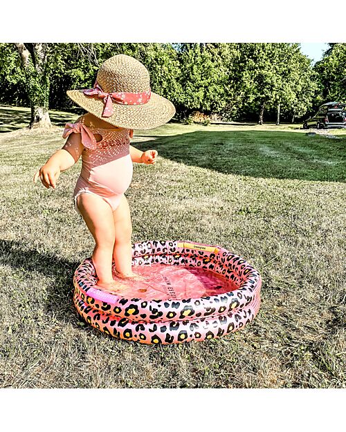 Swim Essentials Baby Swimming Pool - Rose Gold Leopard Print - Diameter 60cm - PVC Inflatable Pools