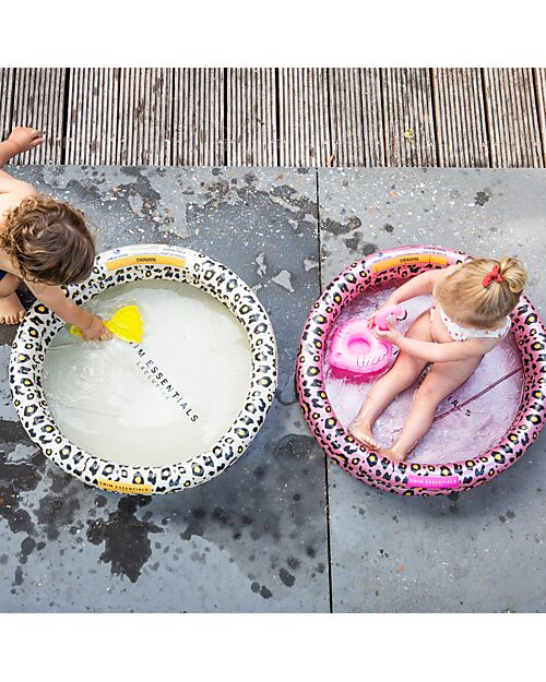 Swim Essentials Baby Swimming Pool - Rose Gold Leopard Print - Diameter 60cm - PVC Inflatable Pools