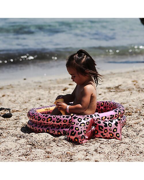 Swim Essentials Baby Swimming Pool - Rose Gold Leopard Print - Diameter 60cm - PVC Inflatable Pools