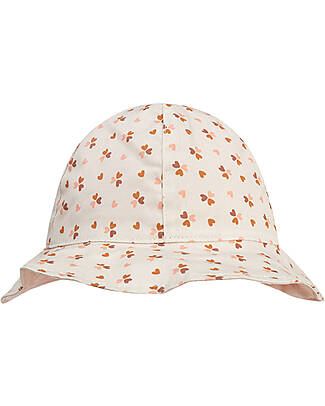Swim Essentials Beach Hat - Cozy Hearts - UPF 50+ Fabric Sunhats