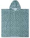 Swim Essentials Beach Poncho - Green Leopard Print - Dimensions 65x65 - 100% Cotton Towels And Flannels
