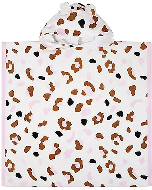 Swim Essentials Beach Poncho - Khaki Leopard Print - Dimensions 65x65 - 100% Cotton Towels And Flannels