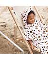 Swim Essentials Beach Poncho - Khaki Leopard Print - Dimensions 65x65 - 100% Cotton Towels And Flannels