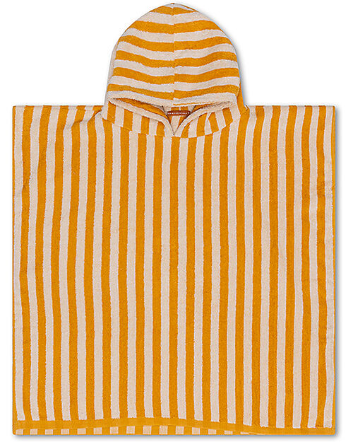 Swim Essentials Beach Poncho - Yellow and White Print - Dimensions 65x65 - 100% Cotton Towels And Flannels