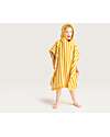 Swim Essentials Beach Poncho - Yellow and White Print - Dimensions 65x65 - 100% Cotton Towels And Flannels
