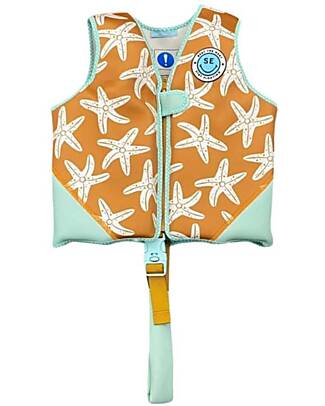 Swim Essentials Life Jacket - 3-6 Years - Sea Stars Print - Foam Beach Toys