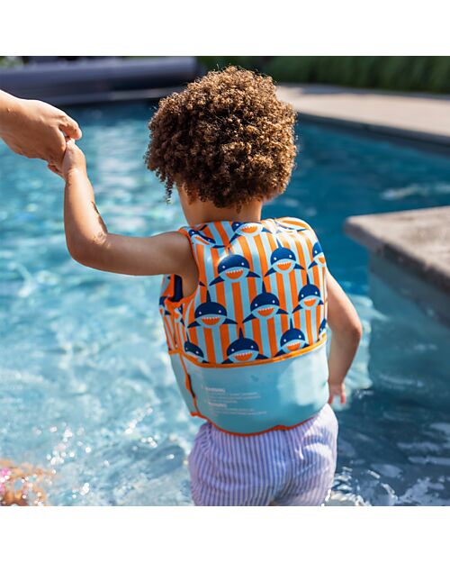 Swim Essentials Life Jacket - 4-6 Years - Shark Print - Foam Beach Toys